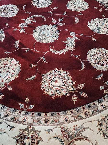 area rug cleaning wool syntheic on site stain removal